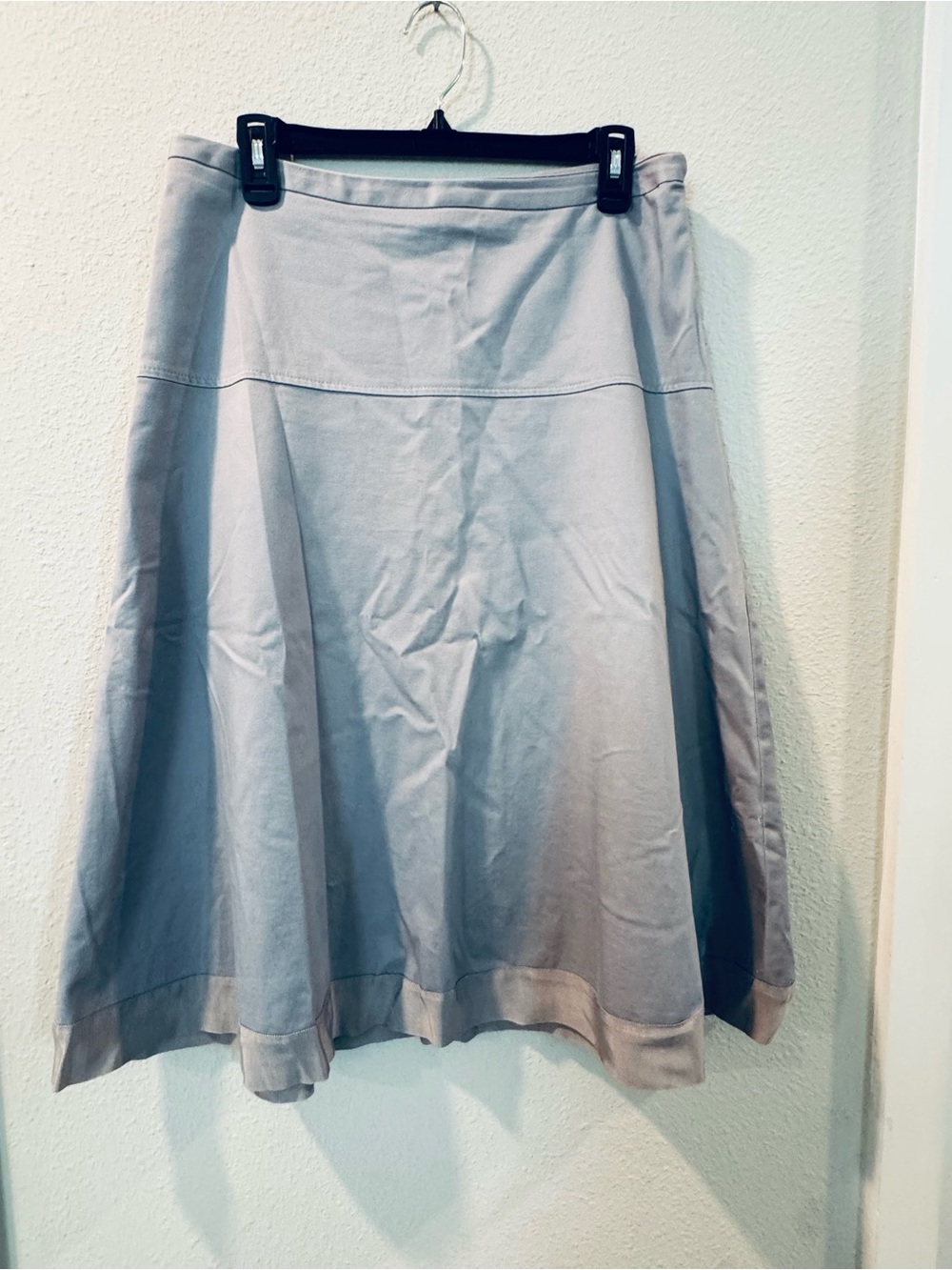 Paniz Light Gray A-Line Skirt